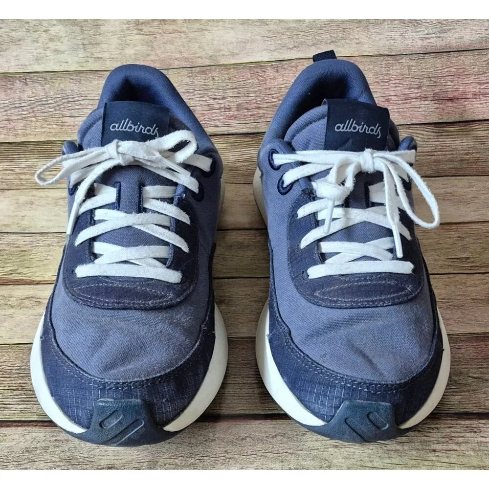 Allbirds Mens Courier Sneaker Tennis Shoes +7.95 KGC02E Navy Fabric Comfort Size